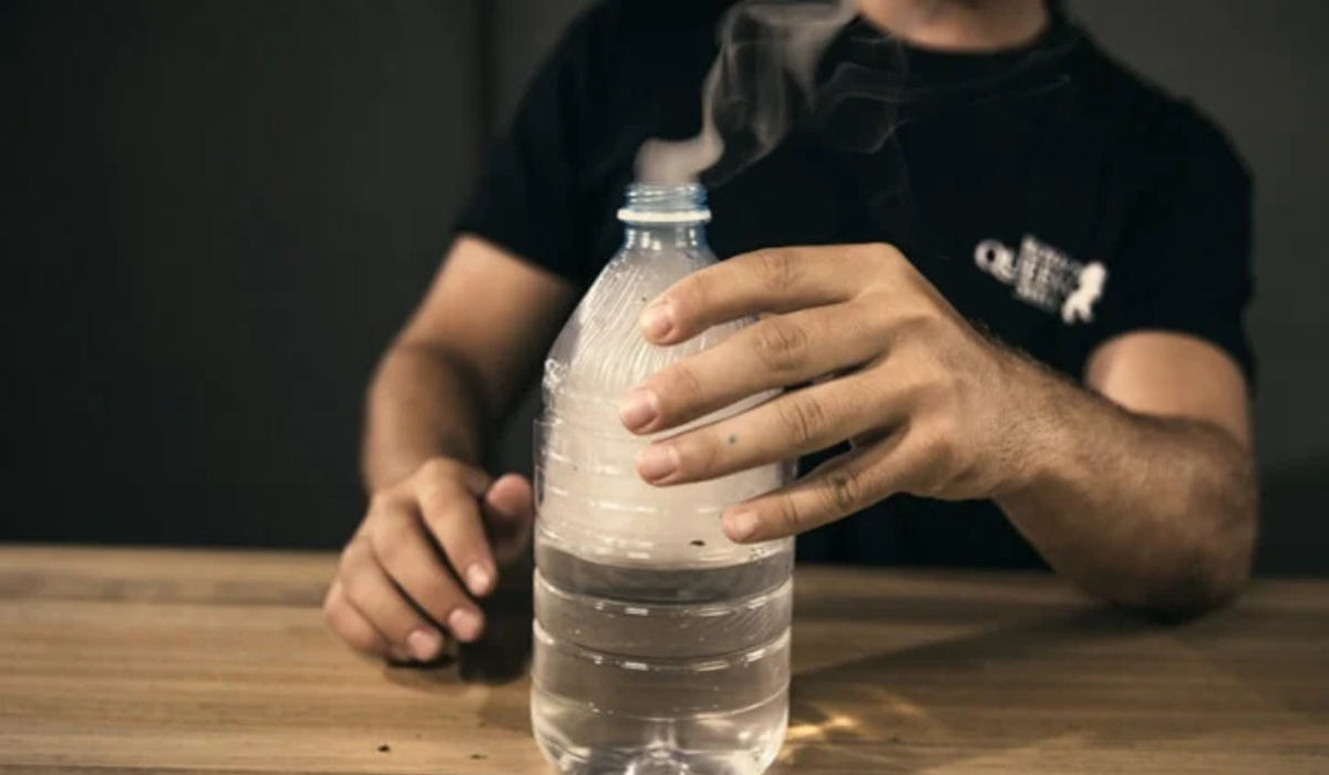 water bottle bong